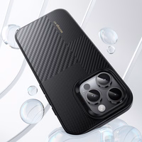 Benks Montage magnētiskais Armor Pro Kevlar viedtālruņa apvalks ar metāla rāmi 600D+1500D Iphone 16 Plus melns