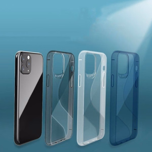 S-Case elastīgs aizsargapvalks TPU apvalks Huawei P40 Lite E melns