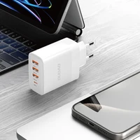 Dudao A5HEU tīkla lādētājs 3x USB-A 1x USB-C PD20W - balts