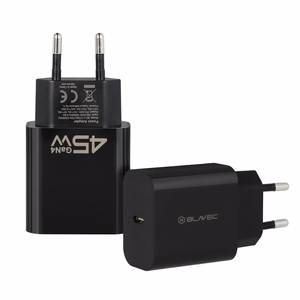 Blavec Sienas lādētājs BC-7 GaN4 - Type C - PD QC 45W 3A (TCBC7G4-CB453A) melns