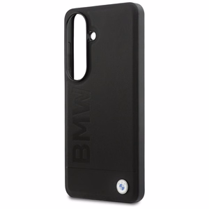 BMW Leather Hot Stamp MagSafe maciņš priekš Samsung Galaxy S26 melns
