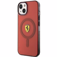 Ferrari FEHMP14SURKR iPhone 14 6.1" sarkans cietais viedtālruņa apvalks daļēji caurspīdīgs magnētiskais (MagSafe)