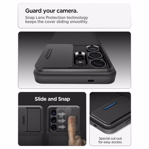 Spigen Optik Armor maciņš priekš Samsung Galaxy S26 Ultra melns