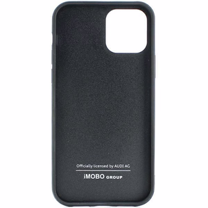 Audi Oglekļa šķiedras iPhone 14 6.1" melns/melns cietais apvalks AU-TPUPPCIP14-R8/D2-BK