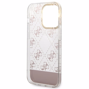 Guess GUHCP14LHG4MHP iPhone 14 Pro 6.1" rozā / rozā hardcase 4G Pattern Script