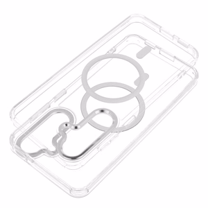 Maciņš Samsung A27 Frame Clear Hybrid Mag Cover, saderīgs ar MagSafe, caurspīdīgs