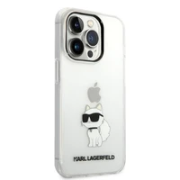 Karl Lagerfeld KLHCP14XHNCHTCT iPhone 14 Pro Max 6.7" caurspīdīgs cietais apvalks Ikonik Choupette