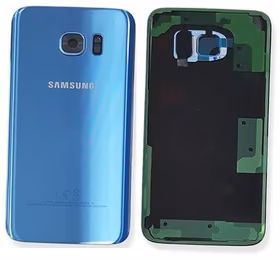Aizmugurējais vāciņš Samsung G935F S7 Edge Coral Blue oriģināls (lietots, Grade B)