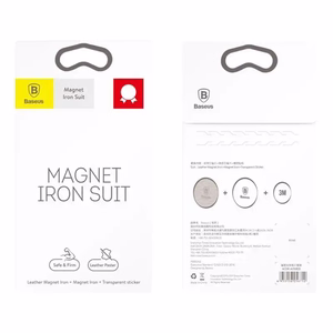Baseus Iron Suit magnētiskais telefona turētājs komplekts melns