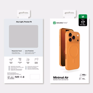 AmazingThing Minimal Air чехол iPhone 17 Pro Max совместим с MagSafe - оранжевый