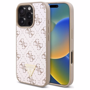 Guess New 4G Triangle viedtālruņa apvalks iPhone 16 Pro - balts