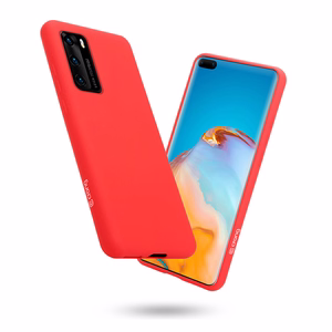 Crong Color Cover vāciņš ierīcei Huawei P40, sarkans