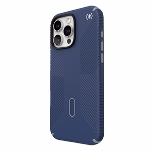 Speck Presidio2 Grip vāciņš ar MagSafe un ClickLock iPhone 16 Pro Max tālrunim, Coastal Blue/Dust Grey