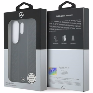 Mercedes Laurel Leaves Vertical Stripes MagSafe maciņš priekš Samsung Galaxy S26 Ultra melns
