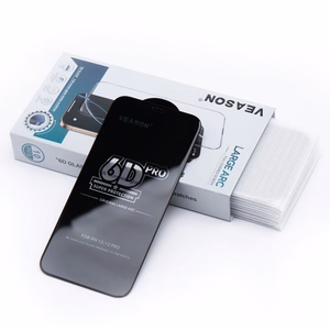 6D Pro Veason aizsargstikls (komplekts 10in1) - Iphone 15 Pro melns