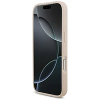 Guess Graudains Liels 4G un Klasiskais Logotips viedtālruņa apvalks iPhone 17 Pro - rozā