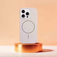 Spīdīgs magnētiskais apvalks saderīgs ar MagSafe IPHONE 17 PRO balts