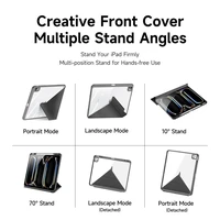 DUX DUCIS planšetdatora apvalks MAGI (m) ar zīmuli uzglabāšanas vietu iPad Air 11" (2024/2025)/iPad Air 4/5 10.9" - melns (m)