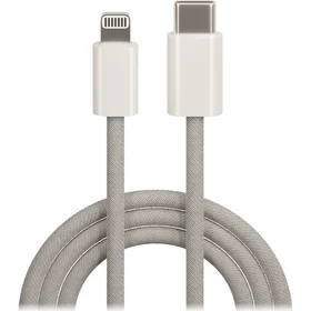 Kabelis MXUC-06 USB-C - Lightning 1,0 m 20W pelēks neilons