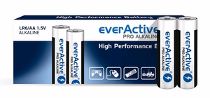 Sārmainās baterijas everActive Pro Alkaline LR6 AA - shrink iepakojums - 10 gab.