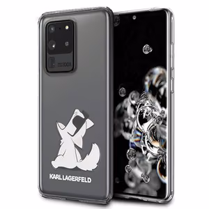 Karl Lagerfeld KLHCS69CFNRC S20 Ultra G988 caurspīdīgs Choupette Fun