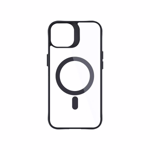 3mk Satin Armor MagCase with MagSafe for iPhone 15 - Clear with Black Frame