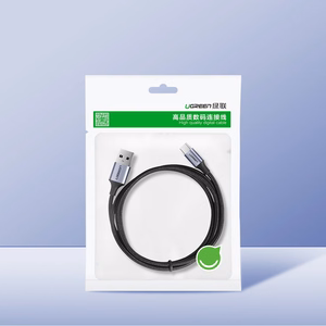 Ugreen US288 60125 USB-A / USB-C QC 3.0 3A 0.5m kabelis - pelēks