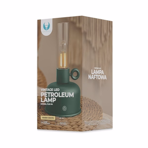 Forever Light Vintage Petroleum LED Lamp FLR-04 Bottle Green