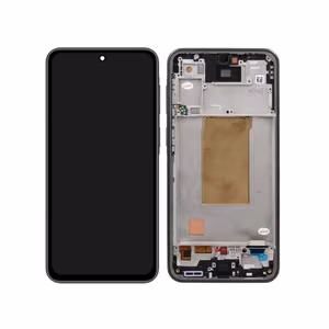 LCD screen Samsung A376 A37 5G with touch screen and frame Black OLED (real size)