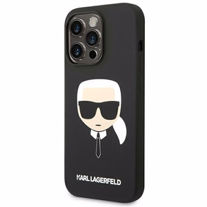 Karl Lagerfeld silikona Karl's Head maciņš iPhone 14 Pro Max melns