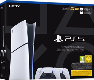 Sony Playstation 5 Slim Digital 825 GB Wi-Fi melns, balts