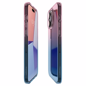 Spigen Liquid Crystal viedtālruņa apvalks iPhone 15 Pro - rozā/zils