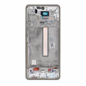 LCD ekrāns SAMSUNG A53 A536 HARD OLED ar sudraba krāsas rāmi