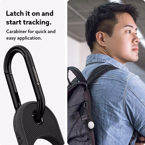 Spigen Vault apvalks Apple AirTag ierīcei – matēta melna