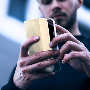 SENSITIVE grāmatiņas maciņš XIAOMI Redmi Note 15 PRO PLUS 5G zeltains