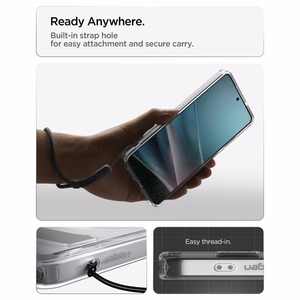 Spigen Ultra Hybrid S Mag MagSafe maciņš priekš Samsung Galaxy S26 Ultra - caurspīdīgs un balts