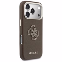 GUESS korpuss priekš IPHONE 17 Pro Max GUHCP17X5PS4RGGW (PU FW Resin Logo) brūns