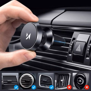 Automobiļa Turētājs Wozinsky WMH-04 melns (Magnētiskais/Gaisa reste)