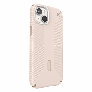 Speck Presidio2 Grip MagSafe vāciņš ar ClickLock ierīcei iPhone 15 Plus / 14 Plus, “Bleached Bone / Heirloom Gold” krāsā
