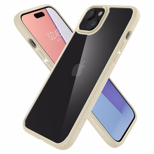 Spigen Ultra Hybrid viedtālruņa apvalks iPhone 15 Plus - bēšs