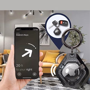 Tech-Protect Defense apvalks Apple AirTag 1/2 - melna