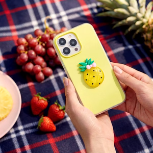 Fruit 2in1 maciņš paredzēts iPhone 17 6,3" dzeltens
