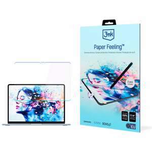 Apple MacBook Air 13,6" M2/M3/M4 – līdz 15" 3mk Paper Feeling – ekrāna plēve
