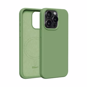 Etteri Silikona mag futrālis iPhone 15 Pro Max 6,7" gaiši zaļš