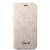 Guess GUBKP14SHG4SHP iPhone 14 6.1 "rozā / rozā grāmata 4G Vintage Gold Logo