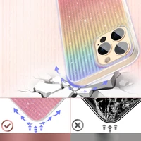 Kingxbar Travel Series grezns elegants viedtālruņa apvalks iPhone 13 Pro oranžs (Saulriets)