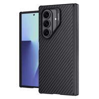 Nillkin Synthetic Fiber Pro magnētiskais apvalks Samsung Galaxy Z Fold 7 saderīgs ar MagSafe - melns