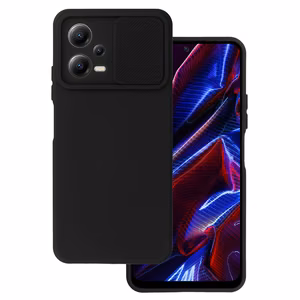 Camshield Soft viedtālruņa apvalks Xiaomi Redmi Note 12 5G/Poco X5 melns