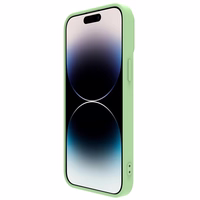 Korpuss Nillkin CamShield Silky Silicone Apple iPhone 15 Pro gaiši zaļš