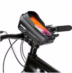 WILDMAN ceļojumu soma velosipēda rāmim ar rāvējslēdzēju, 1L (4 "- 7"), E12X, melna